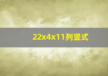 22x4x11列竖式