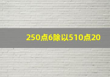 250点6除以510点20