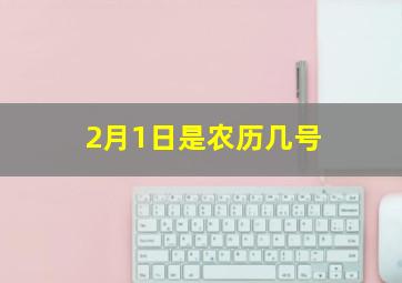 2月1日是农历几号