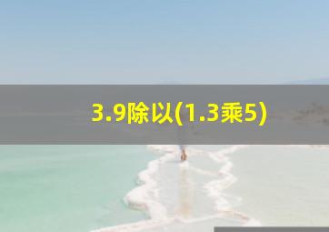 3.9除以(1.3乘5)