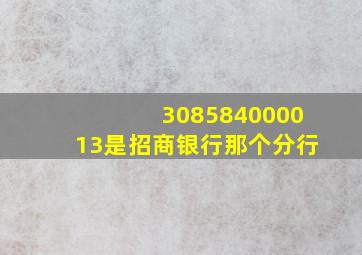 308584000013是招商银行那个分行