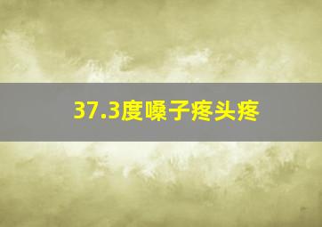 37.3度嗓子疼头疼