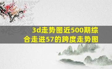 3d走势图近500期综合走进57的跨度走势图