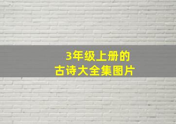 3年级上册的古诗大全集图片