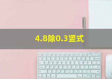 4.8除0.3竖式