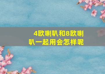 4欧喇叭和8欧喇叭一起用会怎样呢