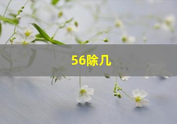 56除几