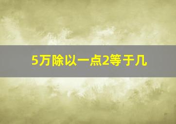 5万除以一点2等于几