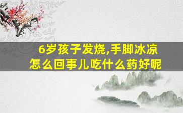 6岁孩子发烧,手脚冰凉怎么回事儿吃什么药好呢