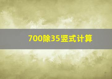 700除35竖式计算