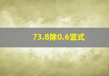 73.8除0.6竖式