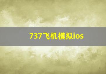 737飞机模拟ios