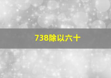 738除以六十