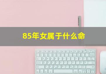 85年女属于什么命