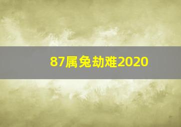 87属兔劫难2020