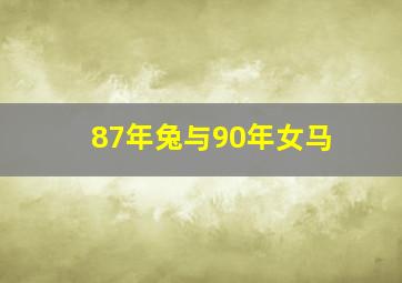 87年兔与90年女马