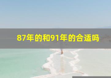 87年的和91年的合适吗