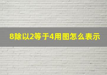 8除以2等于4用图怎么表示