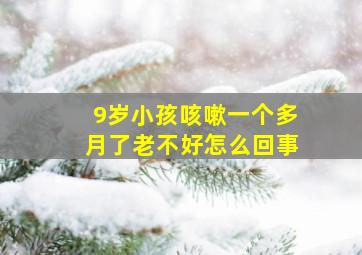 9岁小孩咳嗽一个多月了老不好怎么回事