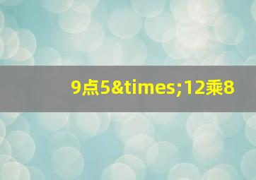 9点5×12乘8