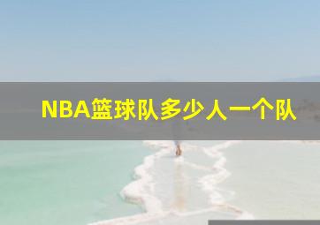 NBA篮球队多少人一个队