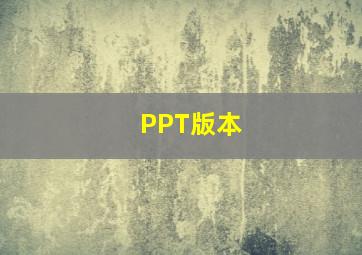 PPT版本