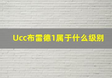 Ucc布雷德1属于什么级别