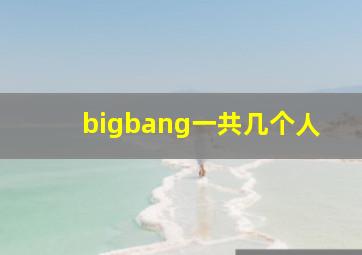 bigbang一共几个人