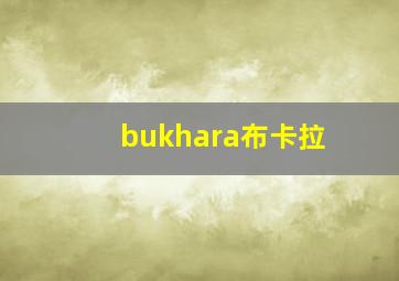 bukhara布卡拉