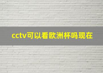 cctv可以看欧洲杯吗现在