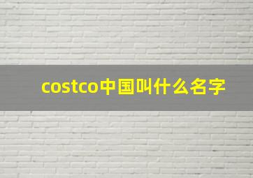 costco中国叫什么名字