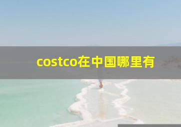 costco在中国哪里有