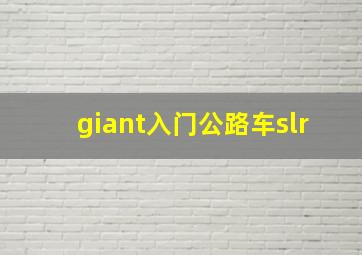 giant入门公路车slr