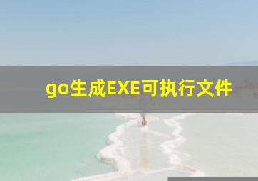 go生成EXE可执行文件