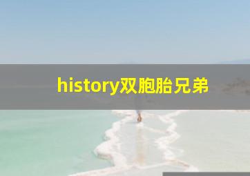 history双胞胎兄弟