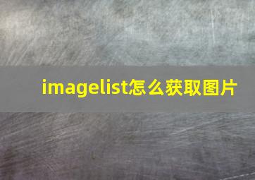 imagelist怎么获取图片