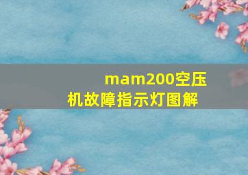 mam200空压机故障指示灯图解