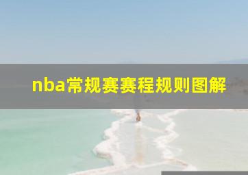 nba常规赛赛程规则图解