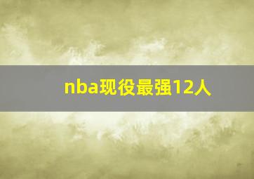 nba现役最强12人