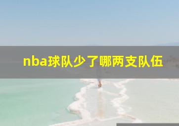 nba球队少了哪两支队伍