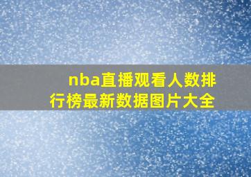 nba直播观看人数排行榜最新数据图片大全