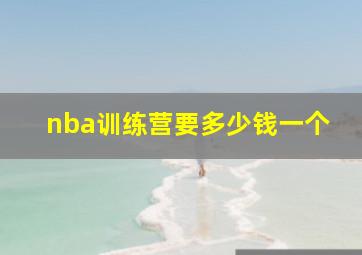 nba训练营要多少钱一个