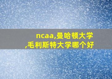 ncaa,曼哈顿大学,毛利斯特大学哪个好