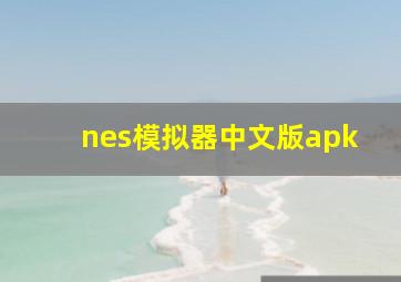 nes模拟器中文版apk