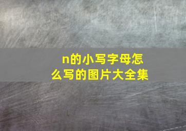 n的小写字母怎么写的图片大全集