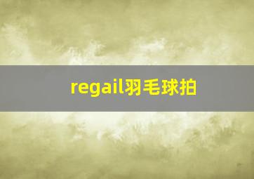 regail羽毛球拍