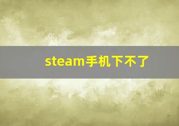 steam手机下不了