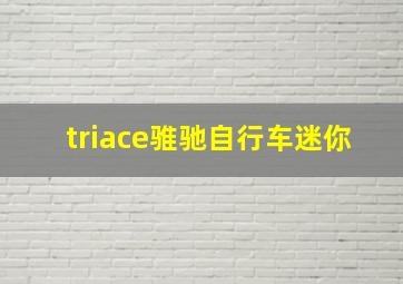 triace骓驰自行车迷你