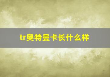 tr奥特曼卡长什么样