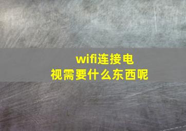 wifi连接电视需要什么东西呢